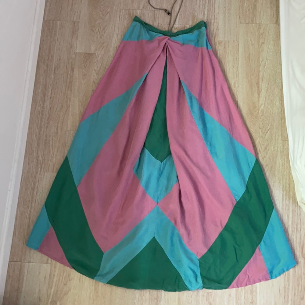 Diane Von Furstenberg  Maui Patchwork maxi dress size 12